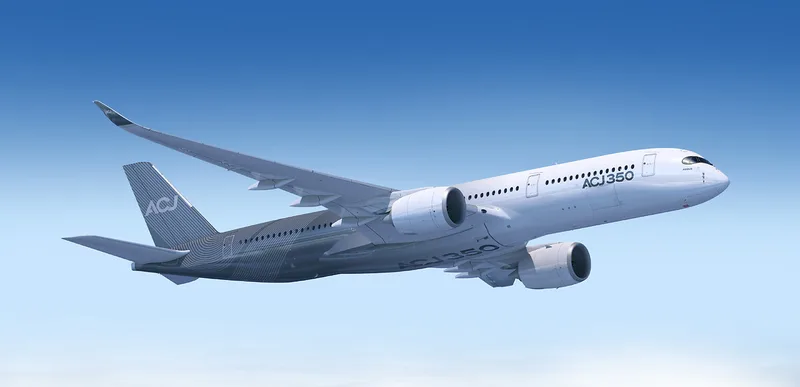 Airbus ACJ wide-body VIP rendering